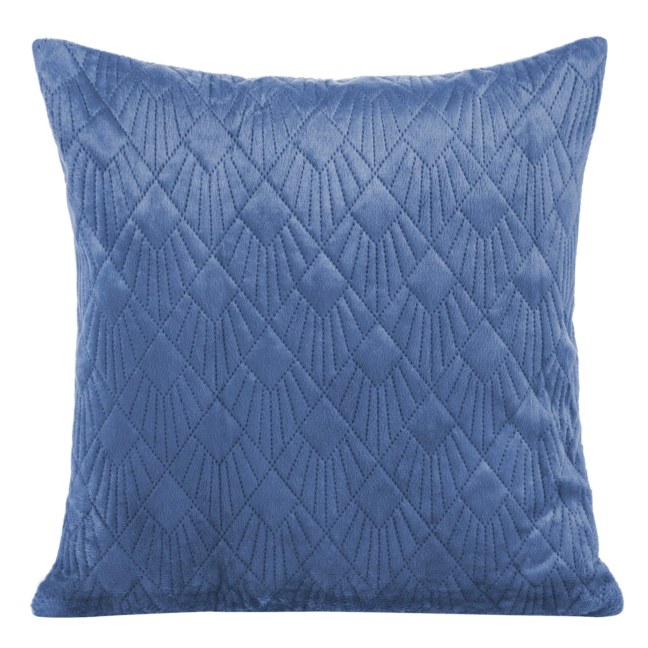 Eurofirany cushion covers cushion covers sofa cushion covers decorative cushion covers double pack of 2 pillowcases decorative cushion seat cushions navy blue + green, 45 x 45 cm, 2