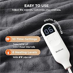 Bedsure Electric Blanket Twin - Soft Flannel Heated