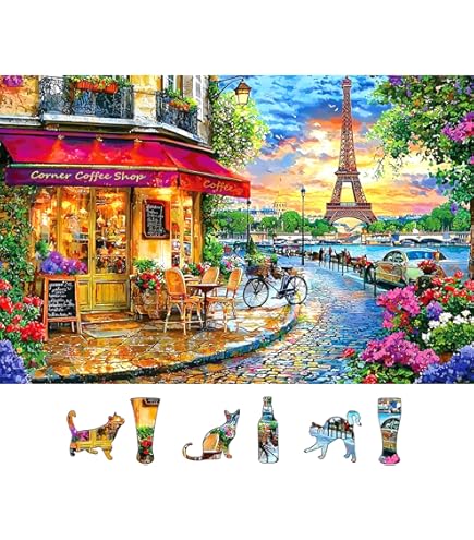 Amazon.com: CASTORLAND 500 Piece Jigsaw Puzzle, Tea Time in Paris