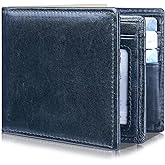 Artpaxy Mens Wallet Bifold Genuine Leather RFID Blocking Wallet for Men with 1 ID Windows 13 Card Holders 2 cash pockets 1 Gift Box