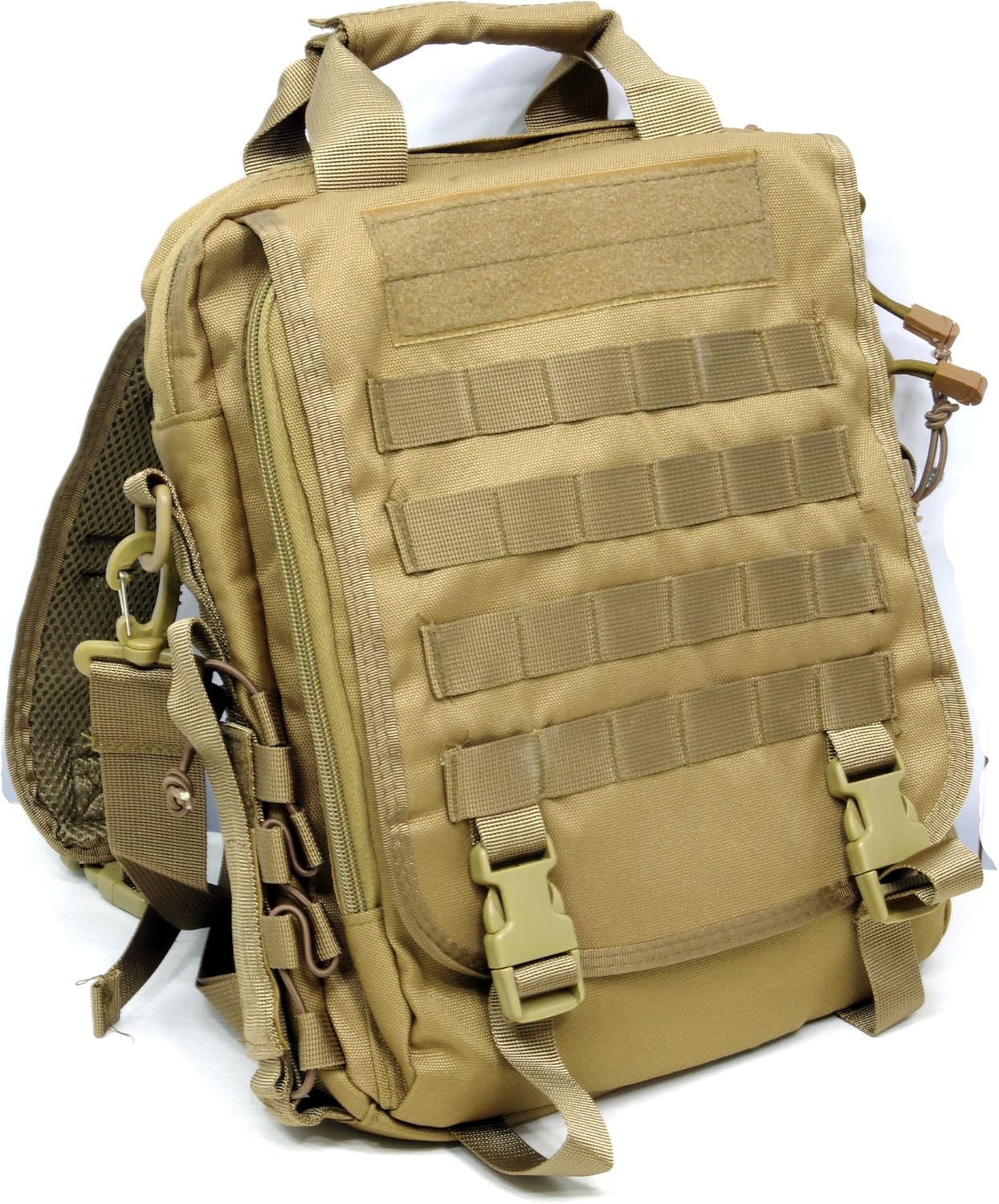 Amazon (ワンチャー) WANCHER A4対応 3way ミリタリー カーキイエロー ハイスペック リュック/ショルダーバッグ