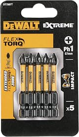 DEWALT DT7997TQZ 50 mm PH1 IR Torsion Bits Pack of 5 view 5