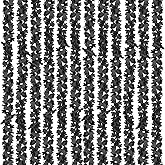 CQURE Black Maple Leaf Garland, 12PCS Halloween Garland Maple Leaves Fall Leaves Hanging Vines Halloween Thanksgiving Decor for Home Table Front Porch