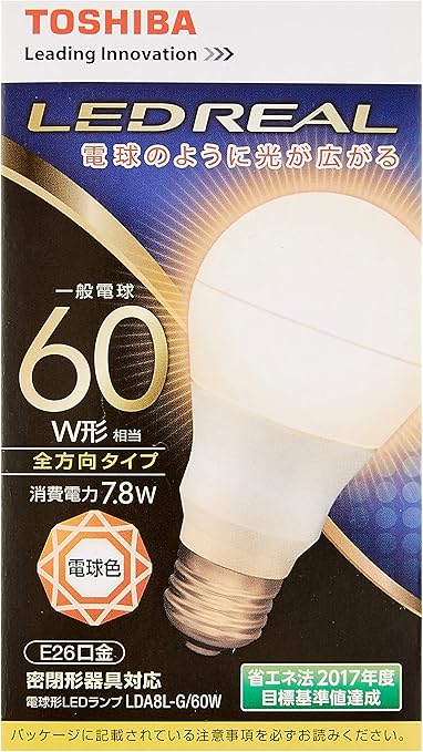 Toshiba Led Lamp General Bulb Type 810 Lm Light Bulb Color Equivalent Toshiba E Core E Core Omni Directional Type Lda8l G 60 W Led Bulbs Amazon Canada