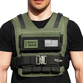 Polyfit Warrior Weighted Vest - Adjustable Vest with Removable Iron Weights | For strength training, workouts, and rucking, 2