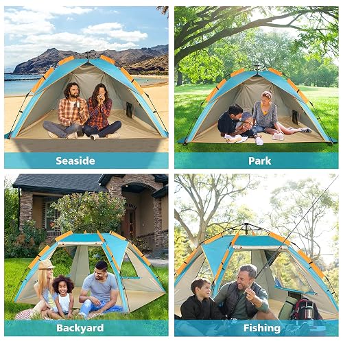 living & garden wurfzelt Kwiki Pop-up Eventzelt 225×225 – Schnell aufgestellt igloo dome Key:2001 NAIZEA Inflatable Tent with
