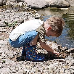 LANCDON Toddler Rain Boots for Boys and Girls