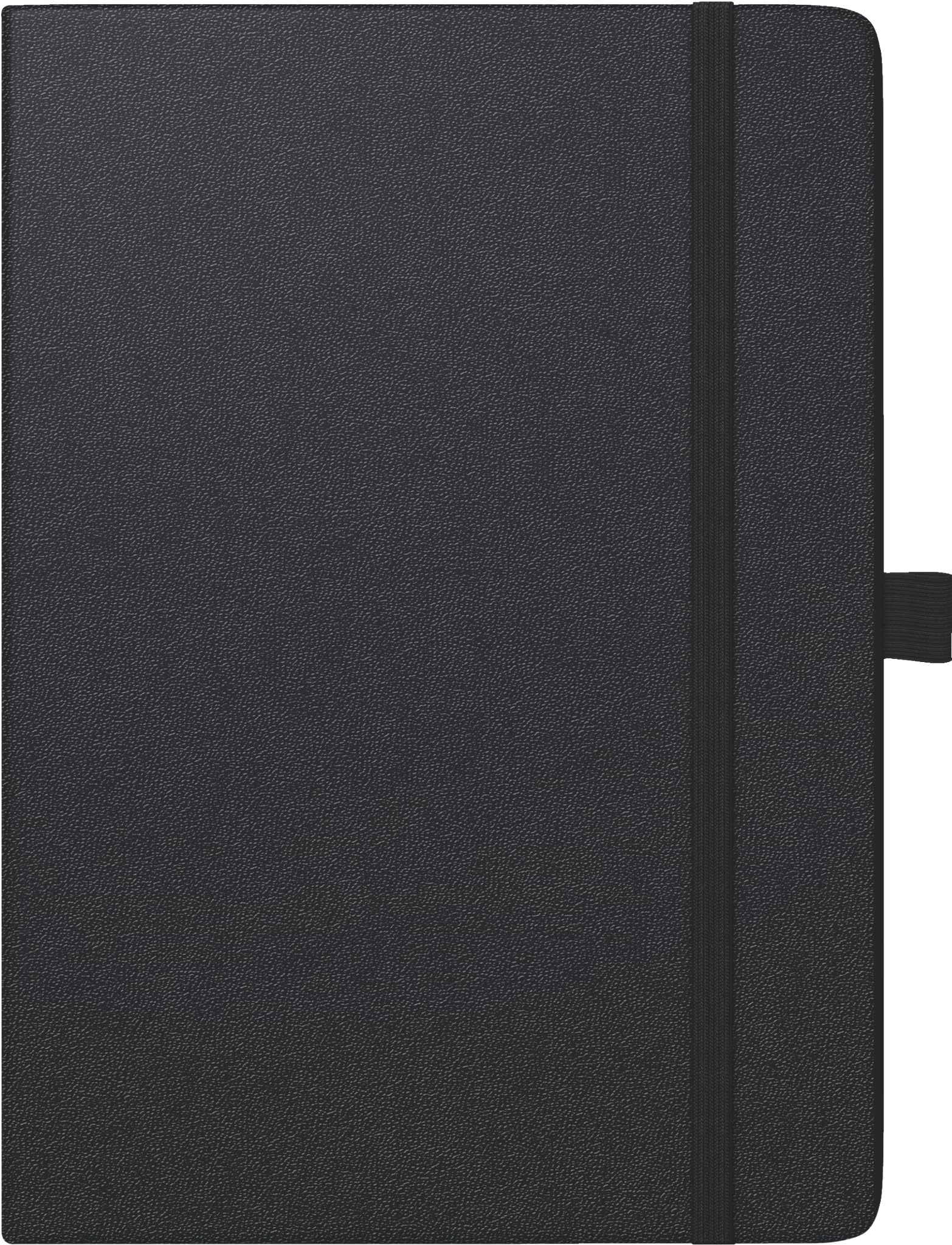 BRUNNEN Kompagnon Book Calendar Model 797 66 (2025), 2 Pages = 1 Week, 168 × 240 mm, 160 Pages, Baladek Cover, Black