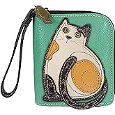 Chala Cat Zip-Around Wristlet Wallet, cat Mom Gift