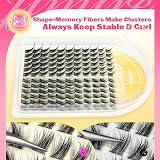 JIMIRE Cat Eye Natural Lash Clusters 132Pcs 10-16mm Wispy DIY Lashes view 6