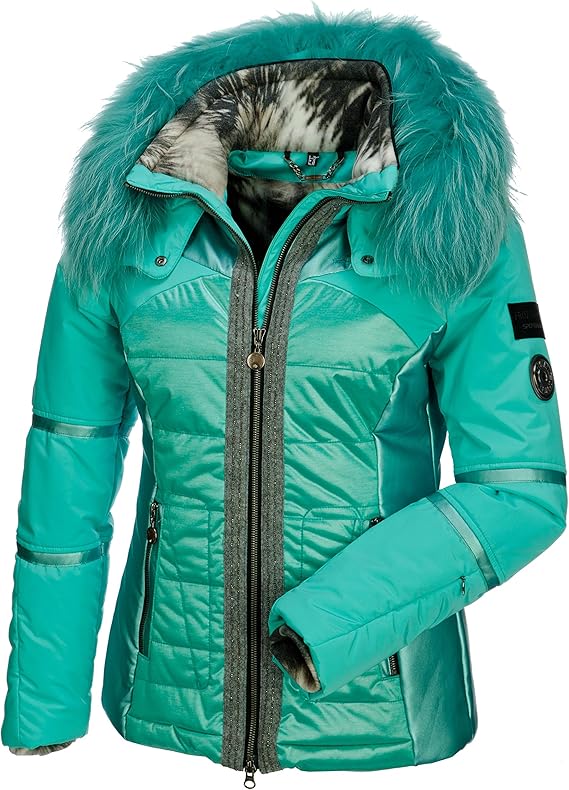 Sportalm Kitzbühel Effex with FurWomen's Ski Jacket Turquoise with