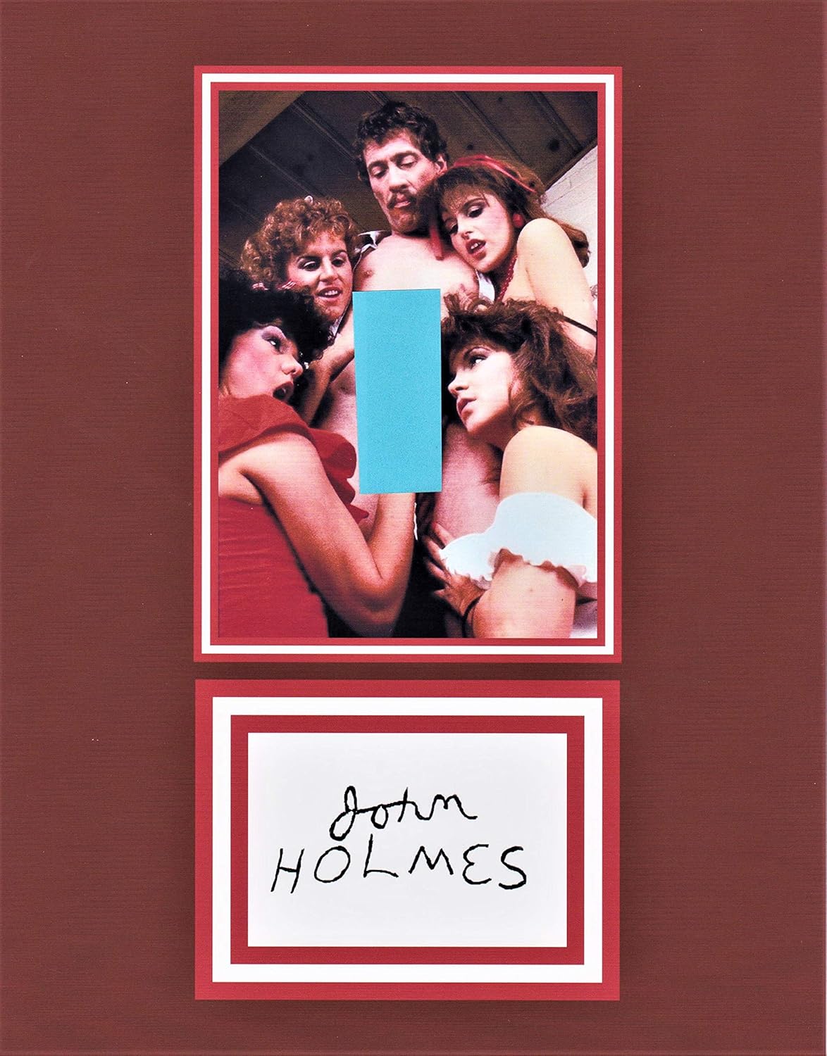 JOHN HOLMES, NUDE ERECTION 8 X 10 AUTOGRAPH ON GLOSSY PHOTO PAPER