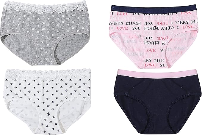 Amazon ぴゅありぼん 大きいサイズ リアルjsシリーズ Xl かわいい コットン プリント ショーツ 4色セット Tokyo Goods Market Aセット セット 通販