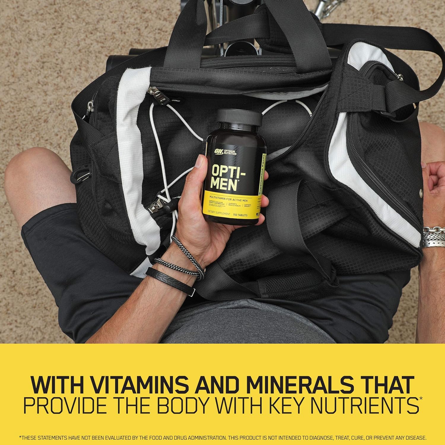 Optimum Nutrition Opti-Men, Vitamin C, Zinc and Vitamin D, E, B12 for Immune Support Mens Daily Multivitamin Supplement, 150 Count: Health & Personal Care