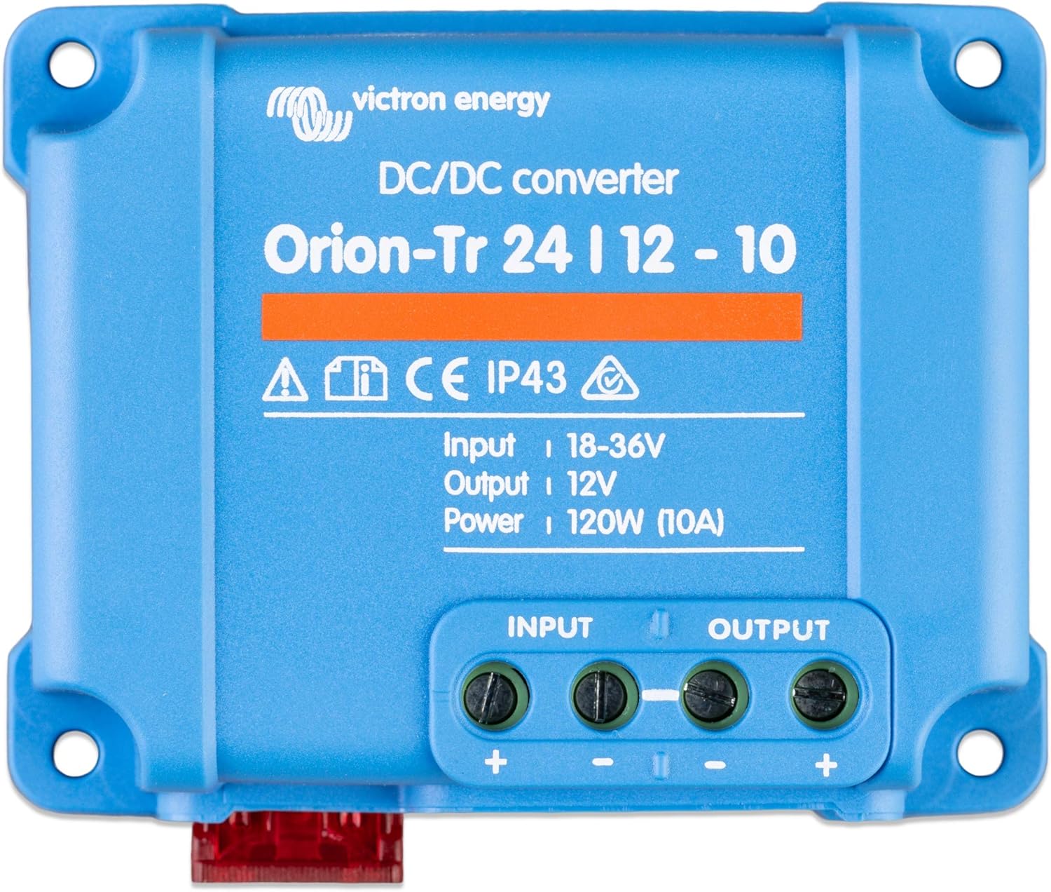 Victron Energy Orion-Tr DC to DC Converter - 24/12-Volt 10 amp 120-Watt - IP43 Protected - for Dual Battery Systems - Non-Isolated