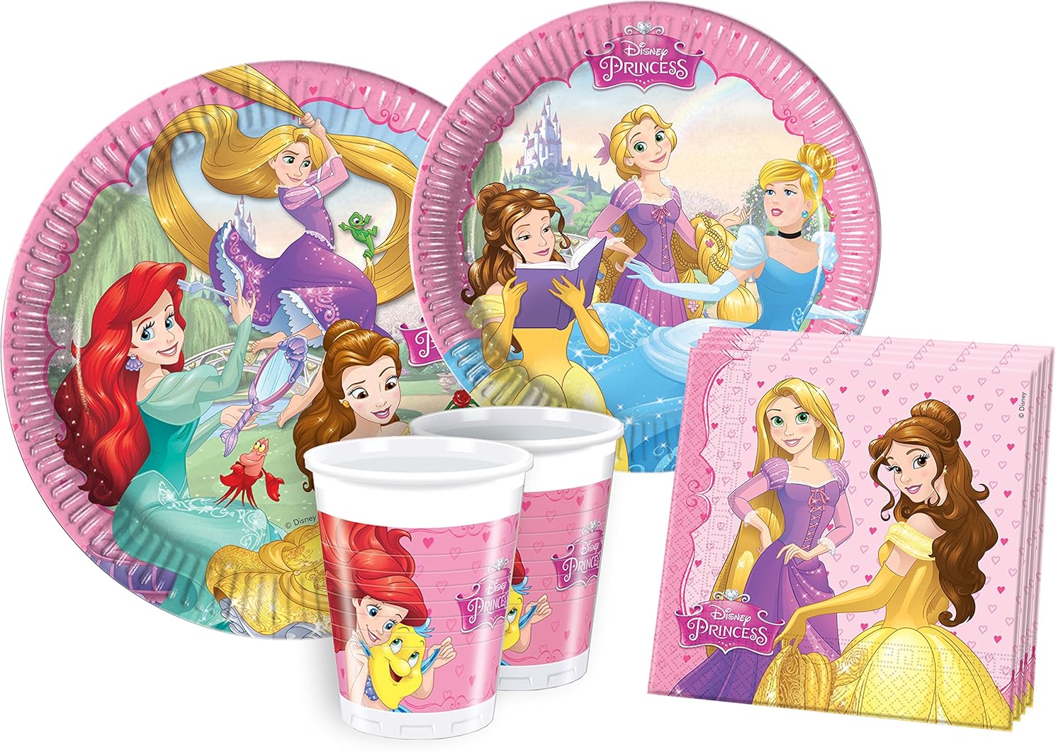 Ciao Y2515 Kit Party Festa in Tavola Disney Princess per 24 Ciao Y2515 Kit Party Festa in Tavola Disney Princess per 24 Persone 112 Pezzi 24 Piatti Grandi 24 Piatti Medi 24 Bicchieri 40 Tovaglioli Amazon