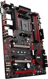 MSI X370 GAMING PLUS AM4 AMD RYZEN 7th Gen DDR4 ATX Motherboard Black view 4