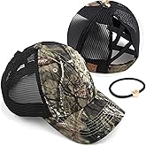 C.C Ponycap Messy High Bun Ponytail Adjustable Glitter Mesh Trucker Baseball Cap