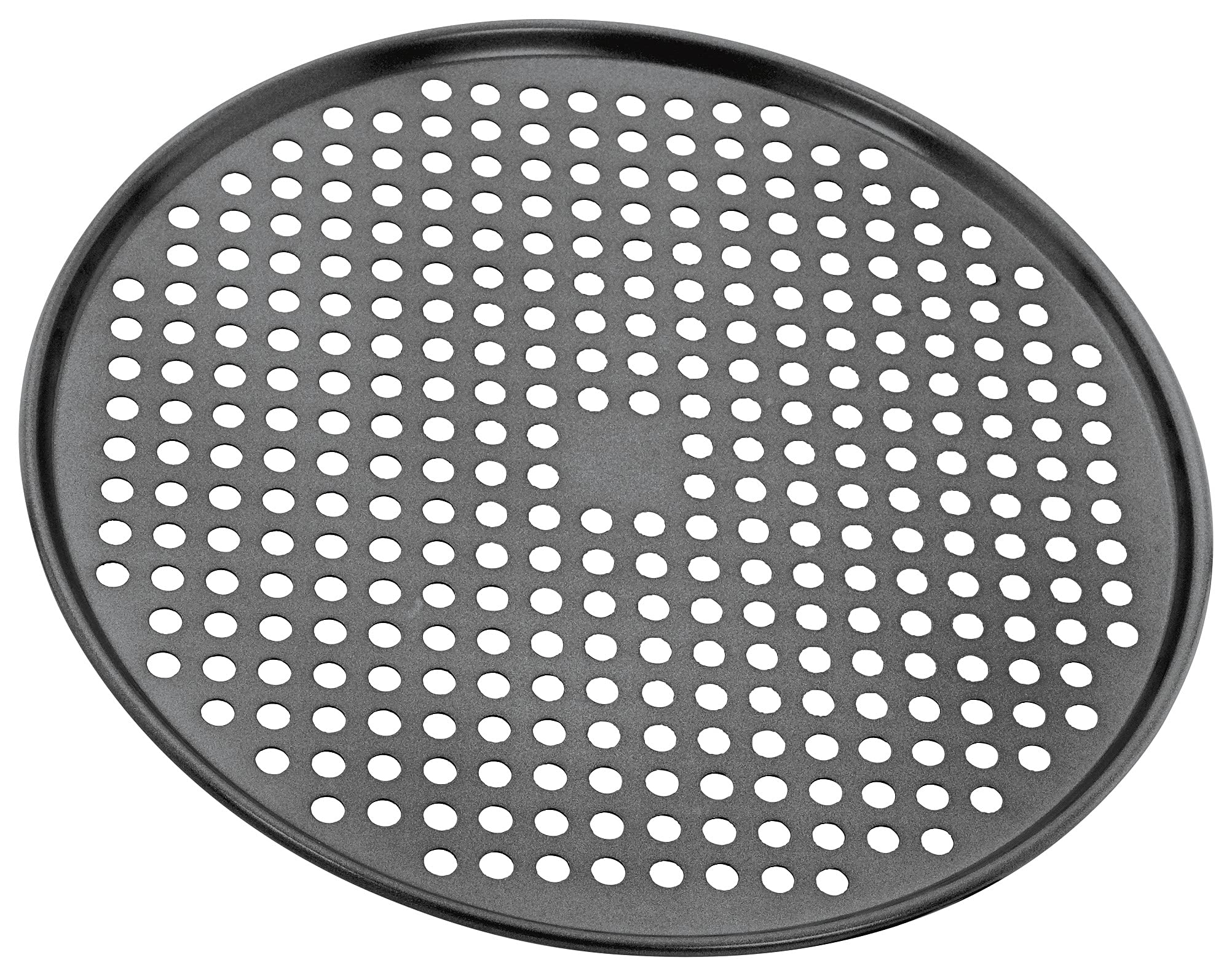 Stellar Non-Stick Crispy Crust Pizza Tin, 35cm, Dishwasher Safe, Carbon Steel, PFOA Free