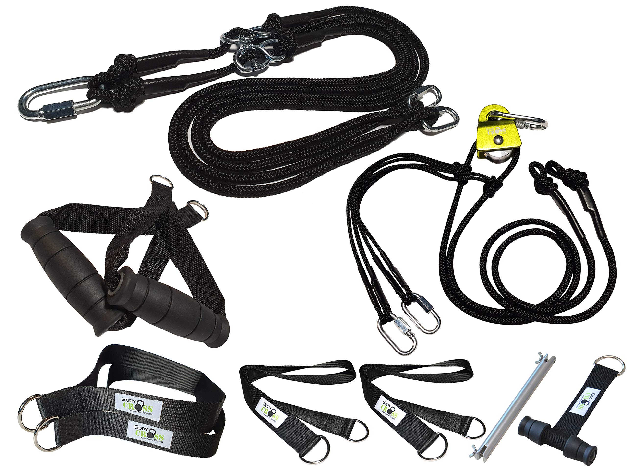 Premium suspension trainer complete set – Made in Germany, certified, 2 trainers with pulley, door anchor, home & outdoor use, 10 years warranty