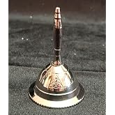 Indian Consigners Altar Bell Silver Crome Call Bells 3 Inches Nickle Hand Pendulam Alter (Triquetra)