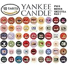 Yankee Candle Wax Tarts - Grab Bag of 10 Assorted Yankee Candle Wax Melts - Random Mixed Scents with BONUS yellow organza bag