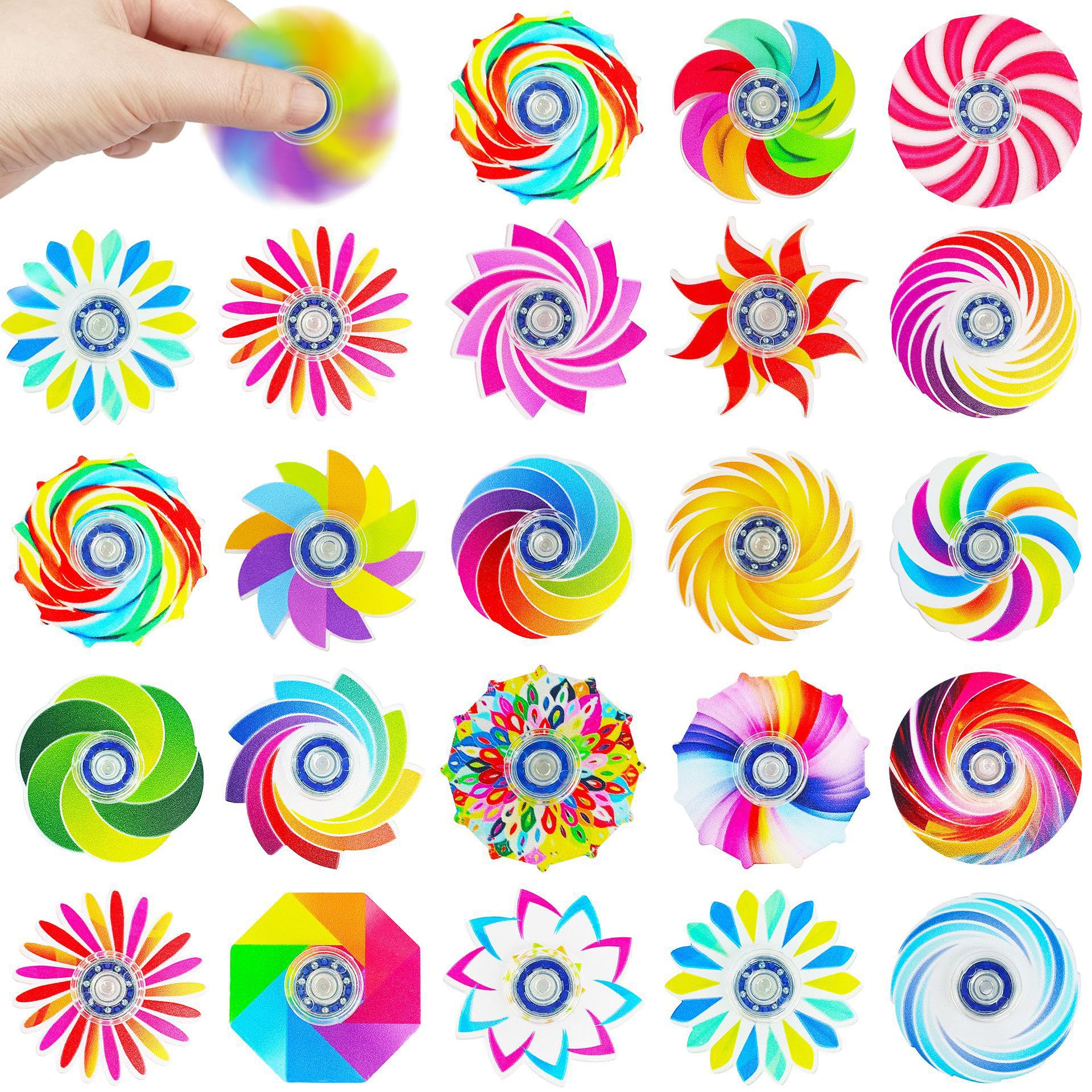 Photo 1 of 40 Pack Fidget Spinners for Kids, Fidgets Toys Bulk for Adults, Valentines Day Gifts Anxiety Toys Stress Relief Fidgets Valentines Basket Stuffers Classroom Prizes (Colorful)