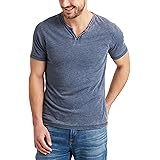 Lucky Brand Men's Venice Burnout Notch Neck Tee