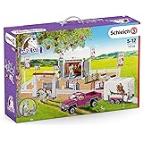 SCHLEICH Horse Club, Horse Toys for Girls and Boys Ages 5-12, Big Horse Show with Pickup and Horse Box 60-Piece Playset