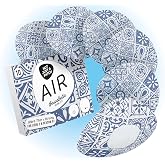 Not Just a Patch Thrivabetic Air Dexcom G7 Overpatch - 10 Pack, Mosaic | Printed Thrivabetic sensor patch; waterproof, sweatproof 15-day hold for Dexcom G7 and Stelo.