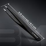 By MILLY Pointed Tweezers High Carbon Stainless Steel Precision Tip view 7