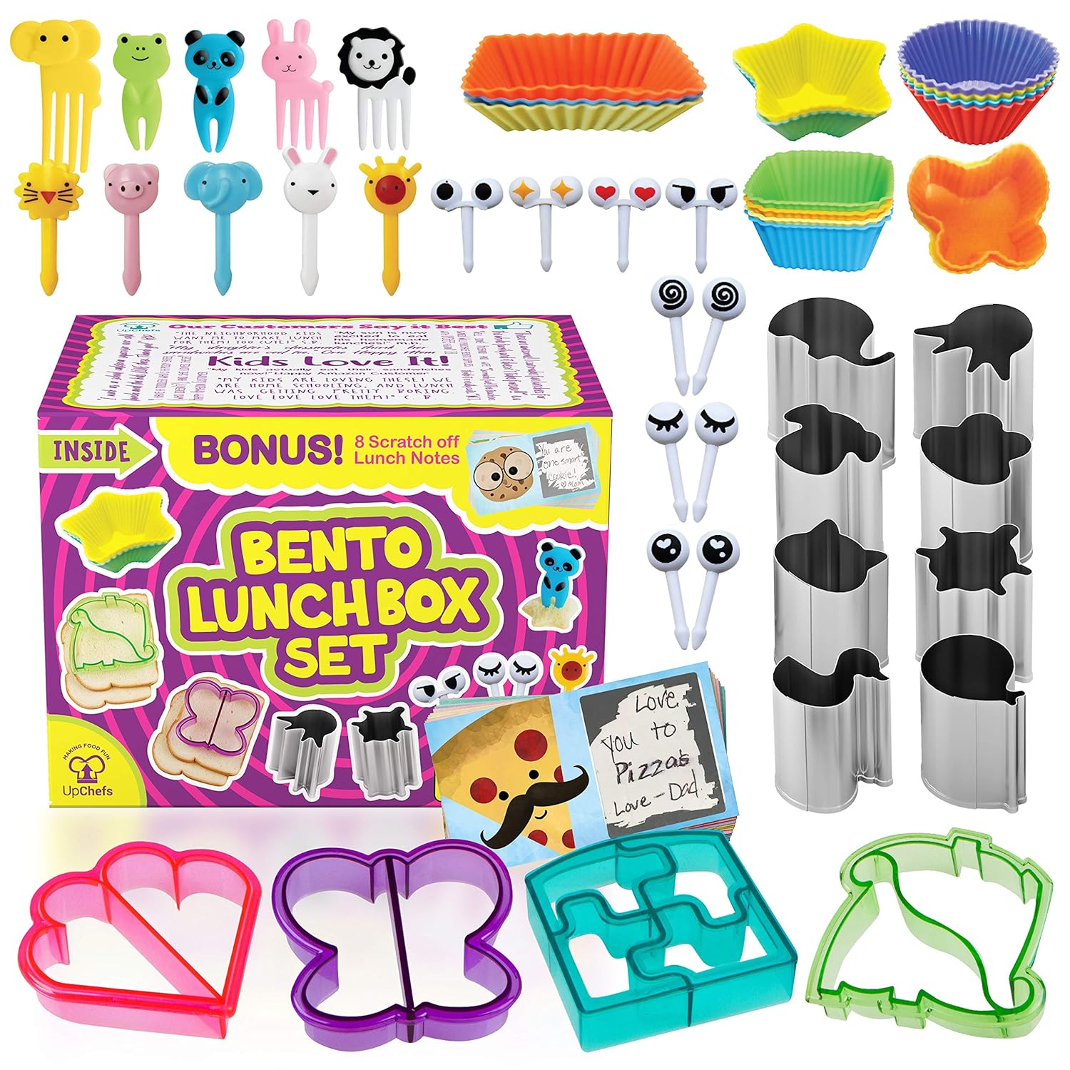 Complete Bento Lunch Box Supplies and Accessories For Kids Sandwich