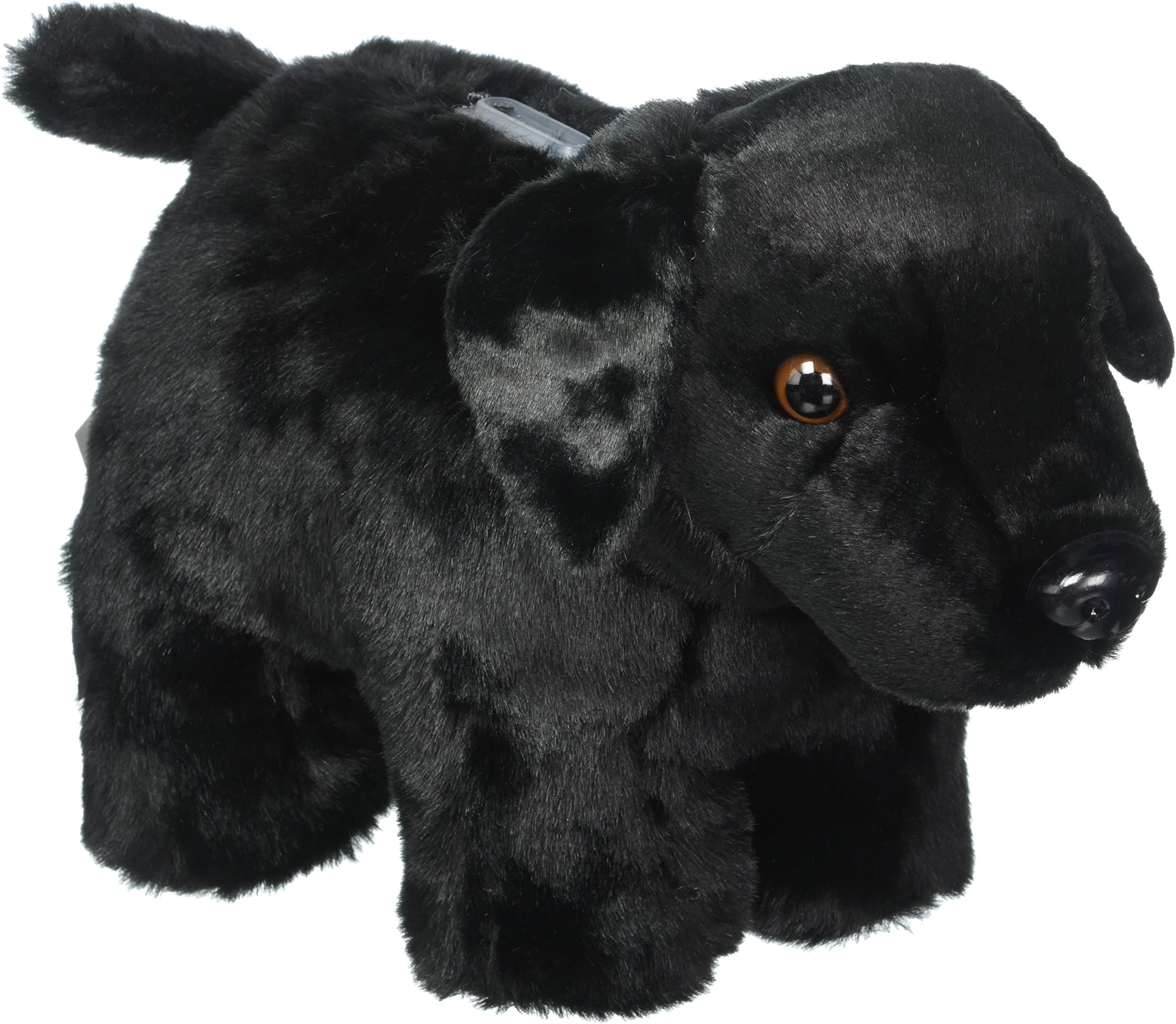 Carstens Black Plush Lab Dog Kids Coin Bank