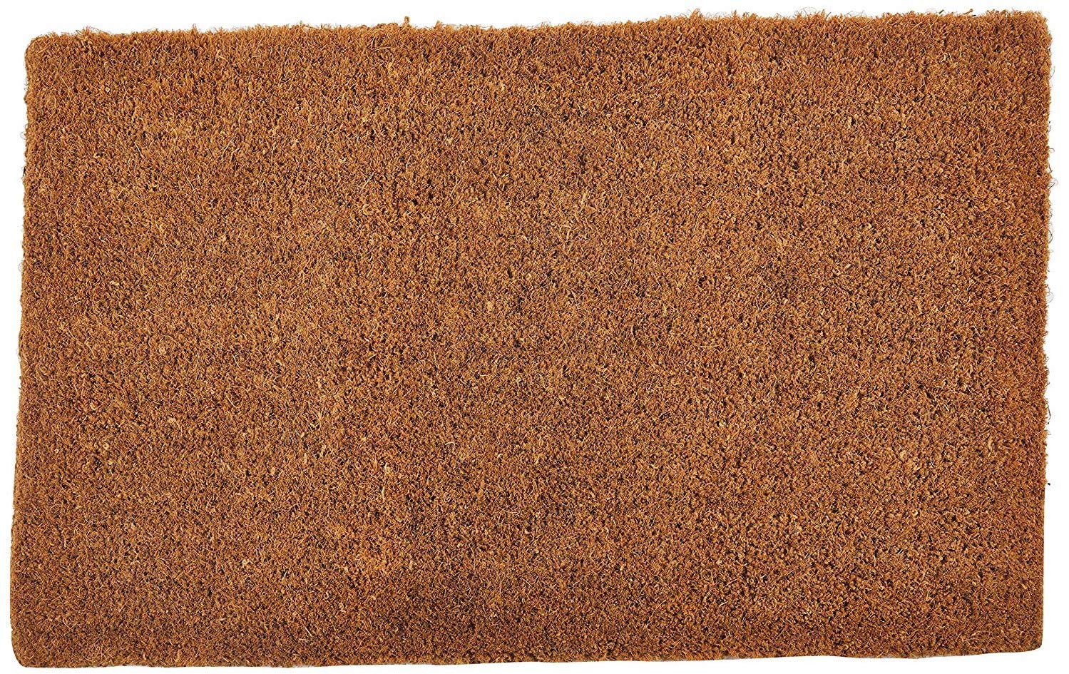 William Armes Dandy, Kersey Hand Woven Natural Coir Doormat with Jute Mat, Brown, 68 x 40