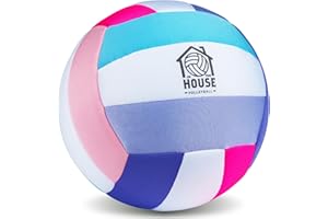 U Scored Sports in The House Soft Indoor Volleyball for Boys & Girls (Ages 3+) – Realistic Feel - Training Ball for Indoor Play - Bring Vball Practice Home - Great Gift for Any Volleyball Player