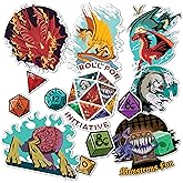 Desert Cactus Dungeons & Dragons Stickers - 13 D&D Decals Laptop Water Bottle Car Scrapbook Sheet Vinyl Decorations Birthday Favor Party Supplies (2-3)
