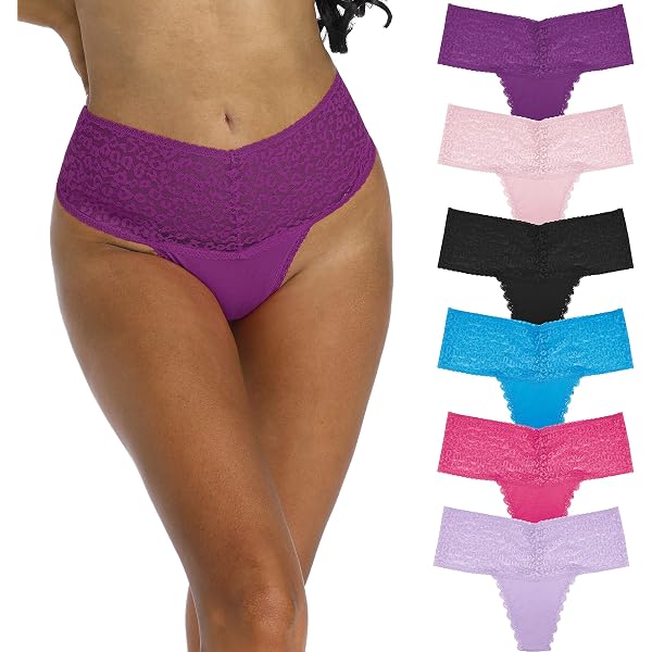 Culottes String Coton Pour Femme – Lot De 6, Taille Haute, Sans Couture, Invisibles Sous Les Vêtements, Confy