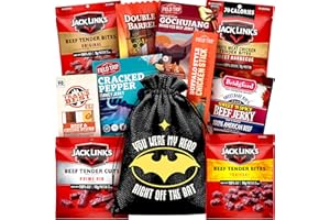 Beef Jerky Gifts For Men - Birthday Gifts For Men Who Have Everything With Beef Jerky Variety Pack - Mens Gifts, Dad Birthday Gift, Brother Gifts, Father's Day Gifts, Cool Gifts For Dad By CraveKraft