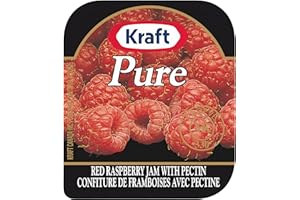 Kraft PURE Raspberry Jam with Pectin (200 x 16 mL Cups)