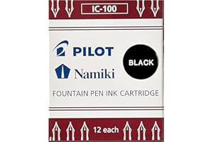 Pilot Namiki Ink Refill Cartridge Black 12Pk