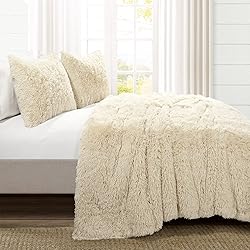 Lush Decor Emma Soft Fluffy Faux Fur Oversized