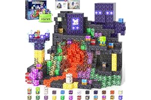 IGIVI Magnetic Blocks - Build Mine Magnet World, STEM Magnetic Building Blocks for Kids Ages 4-6 6-8 8-12, Building Toys Games for Boys Girls Ages 3+, Birthday Toys Gifts for Kids Toddlers