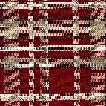 McAlister Textiles - Signature Kollektion | Heritage Stoff im Tartan-Muster kariert in Rot 140cm Breite | per Meter | Textil 