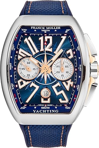 Franck Muller Vanguard Yachting Mens Rose Gold Automatic 45CCYACHTBLU5N