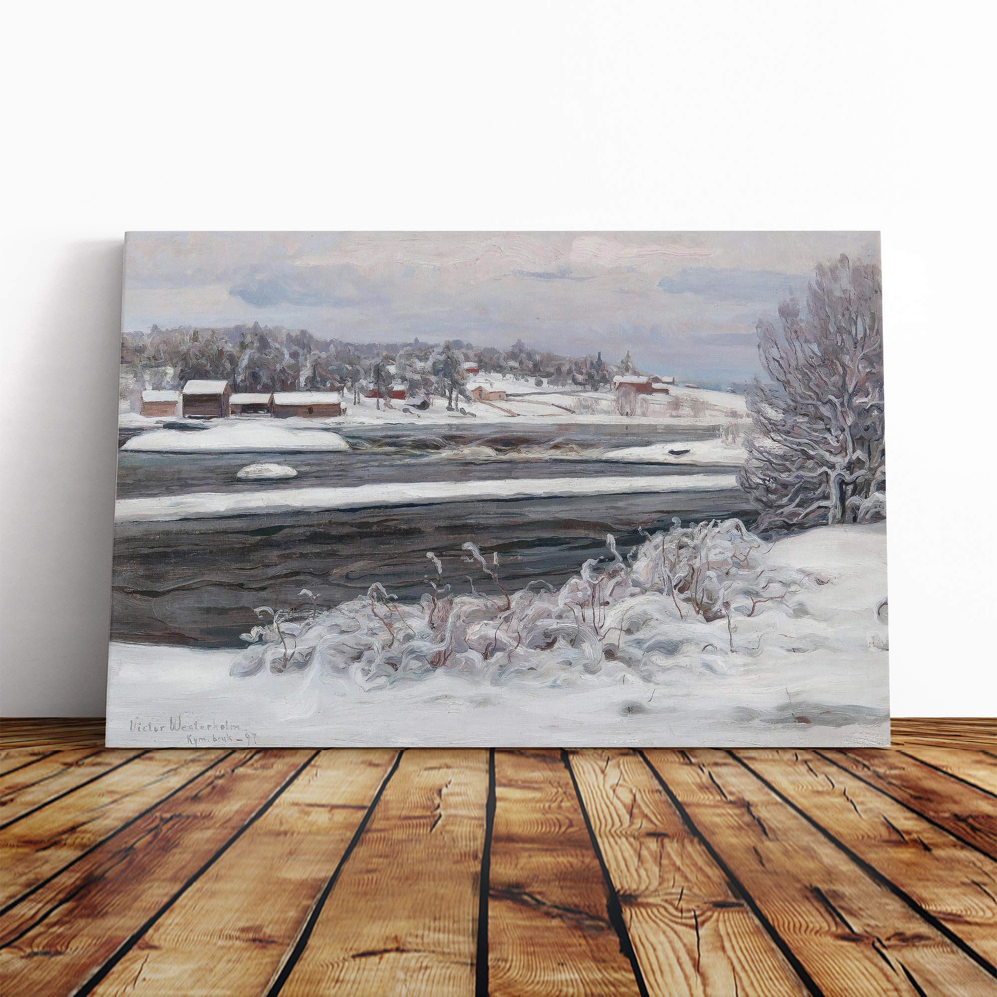 Victor Westerholm Bukowskis Canvas Print | Gallery Wrapped 30mm Frame Wall Art | 20x14 inches | Ready to Hang | Modern Picture | Living Room Bedroom Lounge Office