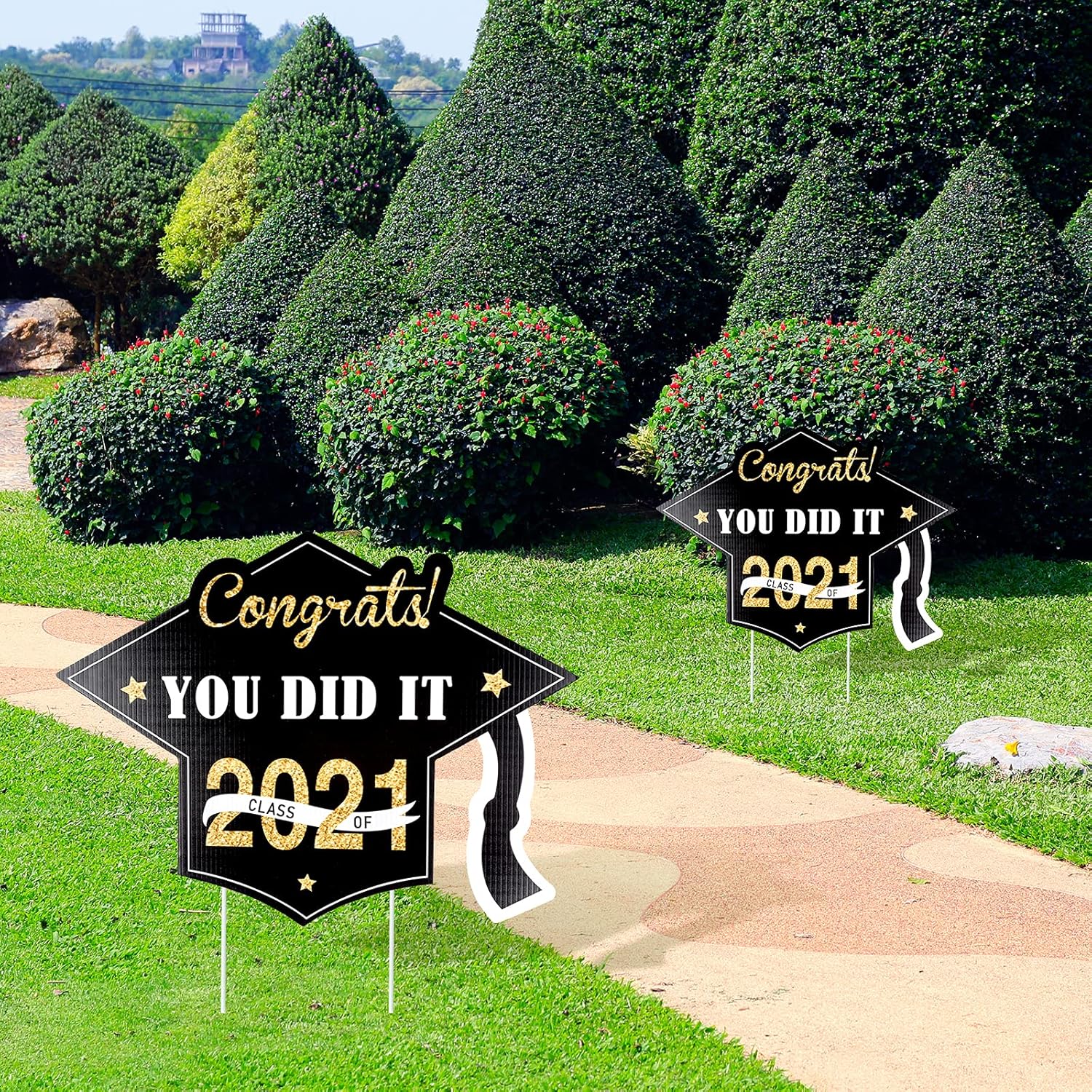 ZIIVARD Graduation Yard Sign 2021, Graduation Decorations Class of 2021