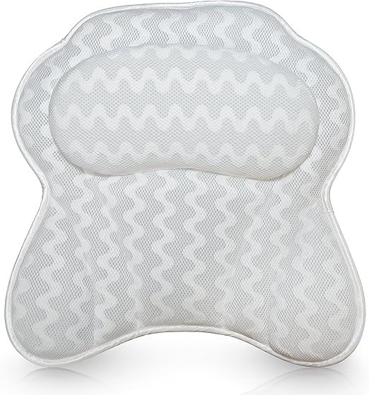 Amazon Com Luxurious Bath Pillow For Women Men Ergonomic