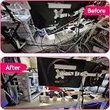 Armiz 150Pcs Cable Management Kit with Tape Clips Ties Mounts TV PC Office view 7