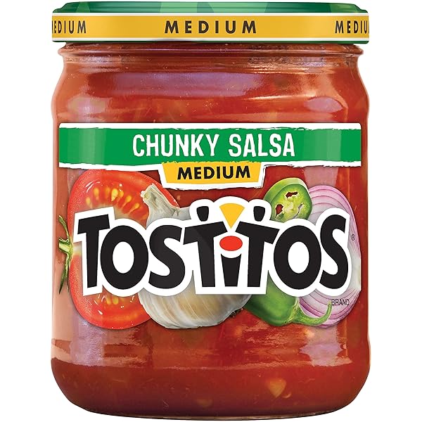 TOSTITOS DIP, CHUNKY SALSA, MEDIUM, 15OZ