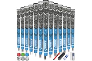 Gowolf Golf Grip Cord Rubber Multi-compound Golf Driver Irons Club Choose 13 Grips with 15pcs Tapes Or Full Kit choose one